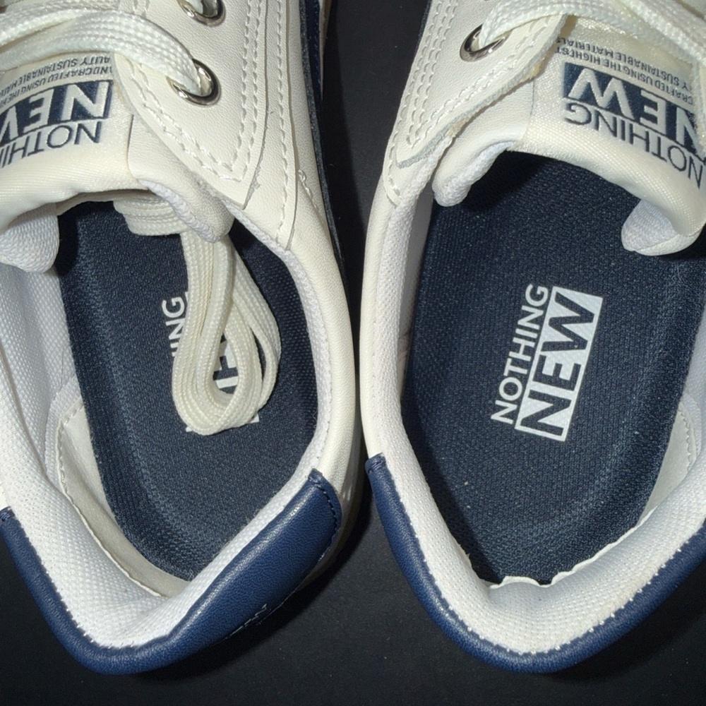 Size 7.5 - Nothing New Saga One Sneakers Blue/White Wmns, Gently Worn, Great - Picture 4 of 10